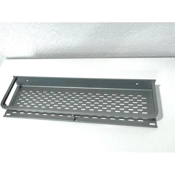 Wall-Mount Grey Bathroom Shower Caddy Kitchen Organizer with Towel Rack - Picture 7 of 8